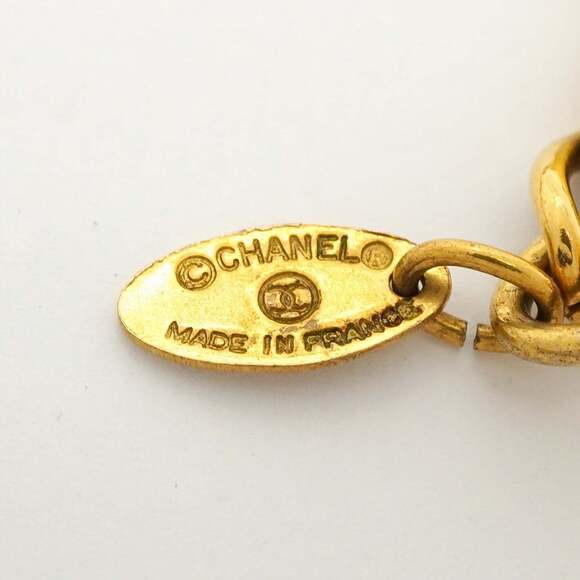 CHANEL Gold Logo Necklace - Picture 5 of 8